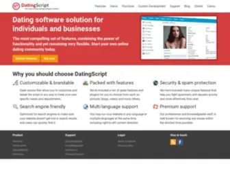 Datingscript.com(Powerful Online Dating Software) Screenshot
