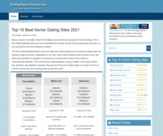 Datingsiteforseniors.com(10 Best Senior Dating Sites & Apps for Senior Singles 2022) Screenshot