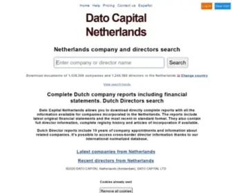 Datocapital.nl(Netherlands company and directors search) Screenshot