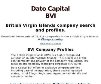 Datocapital.vg(BVI company search) Screenshot