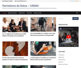 Datosundav.com.ar(Periodismo de Datos) Screenshot