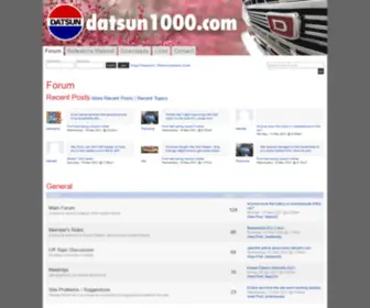 Datsun1000.com(Datsun 1000) Screenshot