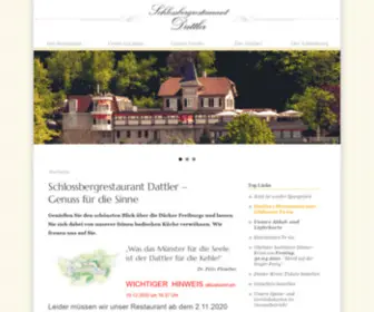 Dattler.de(Schlossbergrestaurant Dattler Freiburg Restaurant Hochzeit) Screenshot