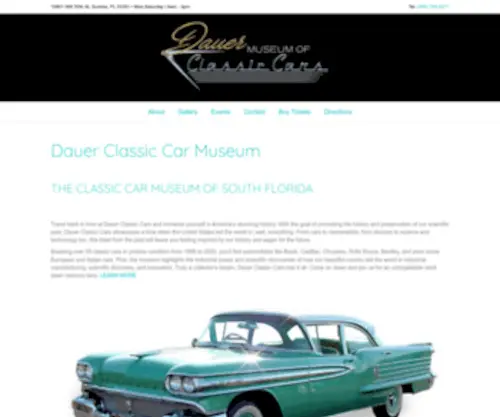 Dauercars.com(Dauer Classic Car Museum) Screenshot