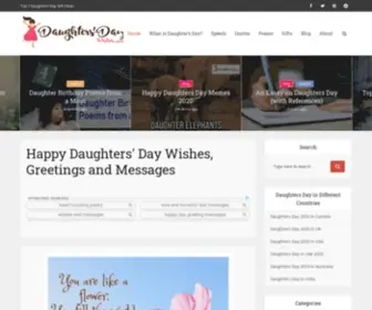 Daughtersdaywishes.com(Happy Daughter's Day 2020) Screenshot