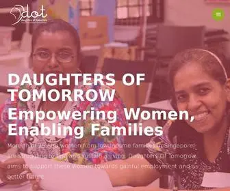 Daughtersoftomorrow.org(Empowering Women) Screenshot