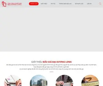 Daugiadaiduonglong.com(Công ty Đấu giá Đại Dương Long) Screenshot