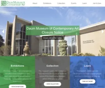 Daummuseum.org(The Daum Museum of Contemporary Art opened in 2002 and) Screenshot