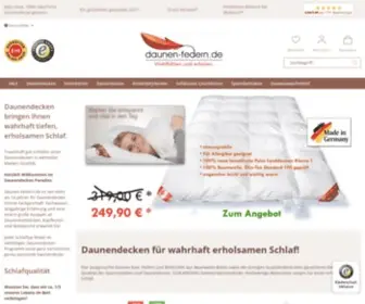 Daunen-Federn.de(Daunendecken günstig kaufen) Screenshot