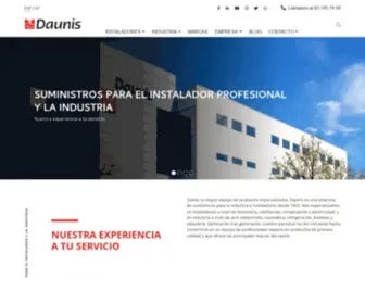 Daunis.es(Suministros para el instalador y la industria) Screenshot