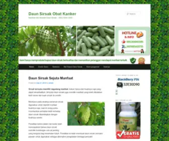 Daunsirsakobatkanker.com(Daun Sirsak Obat Kanker) Screenshot