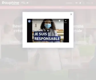 Dauphine.fr(Université Paris Dauphine) Screenshot