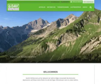 Dav-Allgaeu-Immenstadt.de(DAV Sektion Allgäu) Screenshot