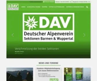 Dav-Barmen-Wuppertal.de(DAV Sektion Wuppertal) Screenshot