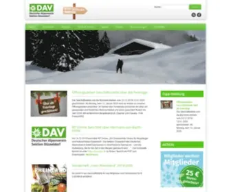 Dav-Duesseldorf.de(Deutscher Alpenverein) Screenshot