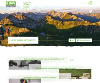 Dav-Kempten.de(Sektion Allgäu) Screenshot