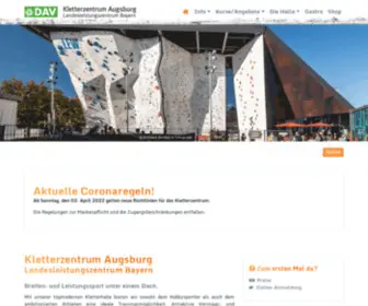 Dav-Kletterzentrum-Augsburg.de(News) Screenshot