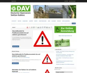 Dav-Koblenz.de(DAV Sektion Koblenz) Screenshot