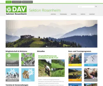 Dav-Rosenheim.de(DAV Rosenheim) Screenshot