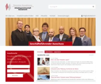 Dav-Sozialrecht.de(Arbeitsgemeinschaft Sozialrecht) Screenshot