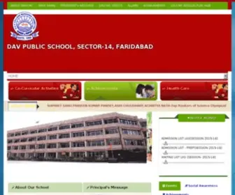 Dav14Faridabad.org(DAV PUBLIC SCHOOL) Screenshot