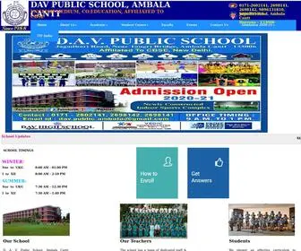 Davambalacantt.com(DAV Public School) Screenshot