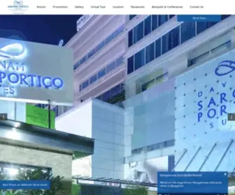 Davanamsarovarportico.com(4 Star Business Hotel in Bangalore) Screenshot