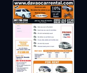 Davaocarrental.com(Davaocarrental) Screenshot