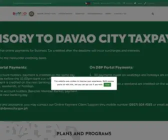 Davaocity.gov.ph(City Government of Davao) Screenshot