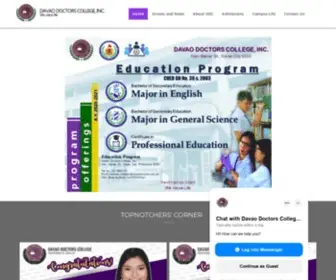 Davaodoctors.edu.ph(We value life) Screenshot