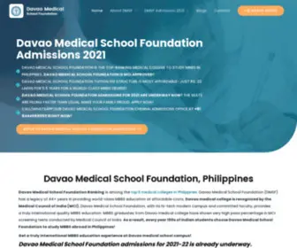 Davaomedicalcollege.org(Davao Medical School Foundation) Screenshot