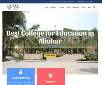 DavCollegeabohar.com(DAV COLLEGE ABOHAR) Screenshot