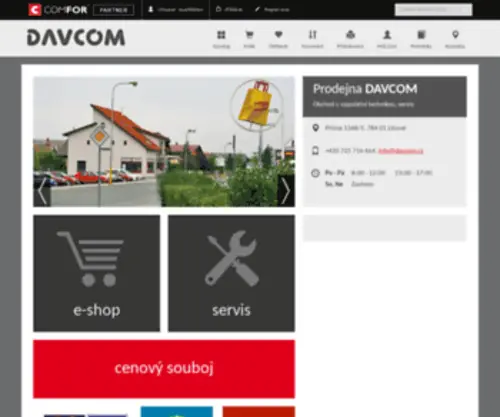 DavCom.cz(Servis a prodej výpočetní techniky) Screenshot