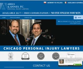 Daveabels.com(Chicago Personal Injury Lawyer) Screenshot