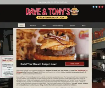 Daveandtonys.com(Dave & Tony's Premium Burger Joint) Screenshot