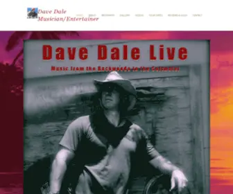 Davedalelive.com(Tropical Backwoods Rockin Rythm and Blues) Screenshot