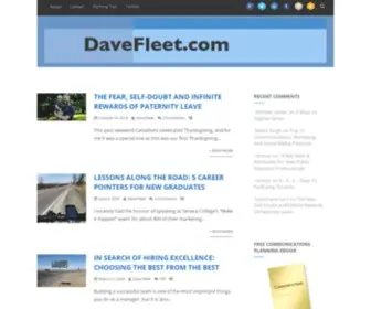 Davefleet.com(Exploring the intersection of communications) Screenshot