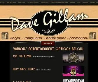 Davegillam.com.au(All band options) Screenshot