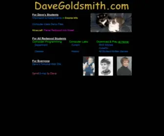 Davegoldsmith.com(Dave Goldsmith's Teaching Web Site) Screenshot