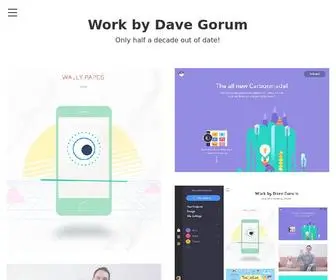 Davegorum.com(Work by Dave Gorum) Screenshot