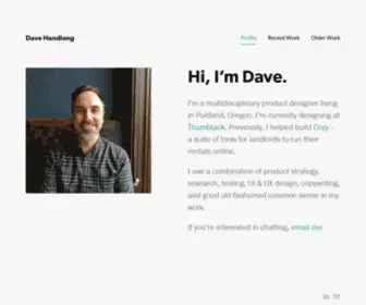Davehandlong.com(David Handlong) Screenshot