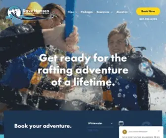 Davehansenwhitewater.com(Jackson Hole White Water Rafting Outfitter) Screenshot