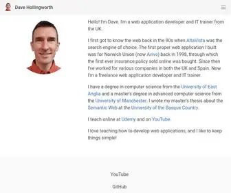 Davehollingworth.com(Dave Hollingworth) Screenshot