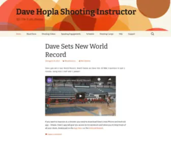 Davehopla.com(Dave Hopla Shooting Instructor) Screenshot