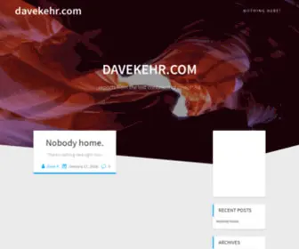 Davekehr.com(WordPress) Screenshot