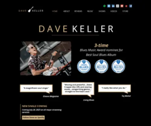 Davekeller.com(Dave Keller) Screenshot