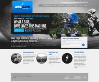 Davelloydcoaching.com(Cycling Coaching Services UK Training Athletes Bike Coach Service Racing) Screenshot