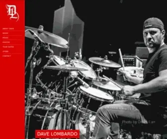 Davelombardoofficial.com(Dave Lombardo) Screenshot