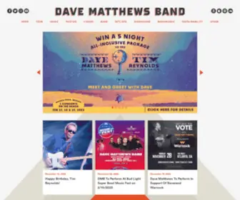 Davematthewsband.com(Dave Matthews Band (also known by the initialism DMB)) Screenshot