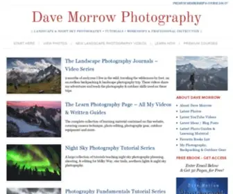 Davemorrowphotography.com(Landscape, Night Sky & Wilderness Photography) Screenshot